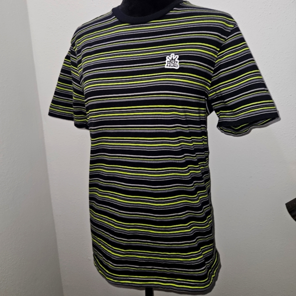 HUF Men's striped tshirt